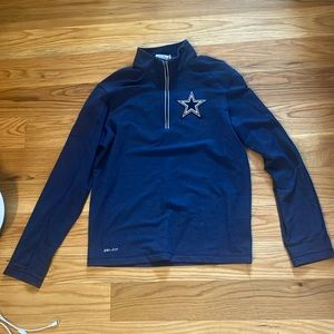Navy Nike Dallas Cowboys NFL quarter zip